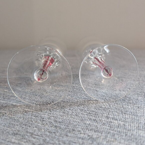 Belfor "Exquisite" Red-Stemmed Wine/Cordial Glasses, Set of 2 - Picture 4 of 4